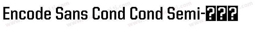 Encode Sans Cond Cond Semi字体转换
